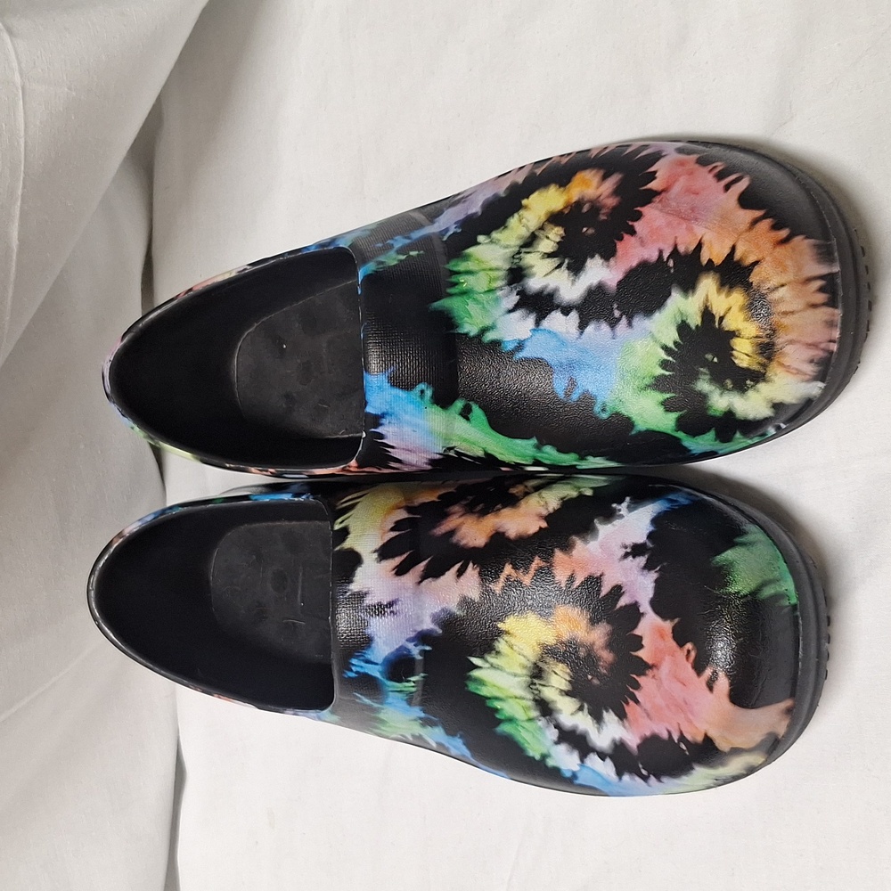Tie die crocs